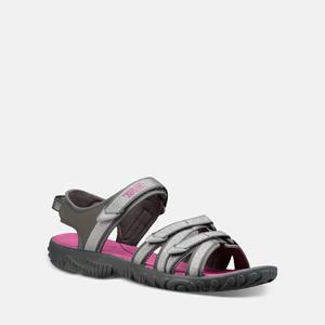 Teva Tirra Sandalen Kinder Silber/Rot Online Shop [MGJR95370]